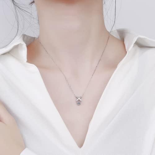 Collier croix moissanite : le cadeau idéal pour femme en argent - 2