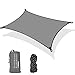 Gohytal Toldo Vela de Sombra, Vela de Sombra Rectangular 300 x 210cm, Protección Rayos UV, Toldo Resistente e Lmpermeable, Velas de Sombra para Patio, Exteriores, Jardín, Terraza, al Aire Libre- Gris