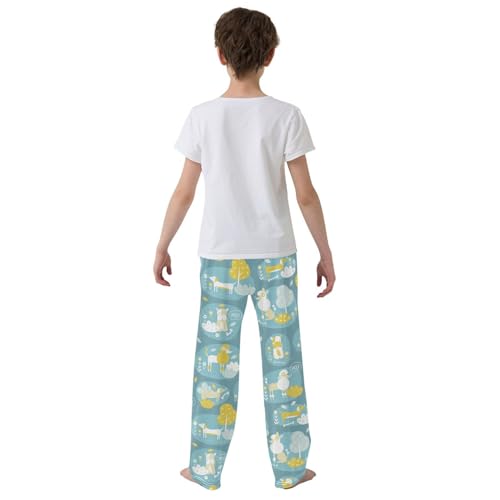 Boys' Pants Cute Dog Dachshund Poodle Bulldog Long Bottoms Jogger Pants Elastic Waist Trousers with Pockets S-XL3