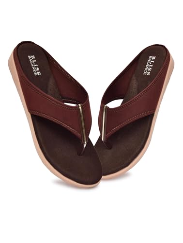 Image of Extra Soft Diabetic & Orthopedic Highcushioned Doctor Slippers|Flip-Flops Lightweight & Breathable Chappals|Comfortable Memory Foam Casual & Stylish for Women'sBB944