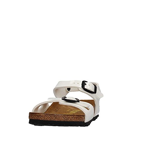 Birkenstock Rio White, Birko Flor Patent Bianco 27...