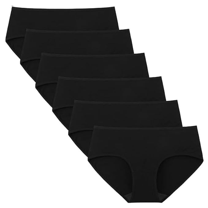 louryn koulyn Women's Cotton Underwear, Multicolor Brief, Strechy Breathable Hipster Panties for Women, Ladies Underpants, Regular and Pack 6-picture-51