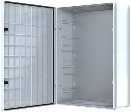 YAVUZ Abs Pano 50 x 70 x 22.5 cm Taban Saclı IP65 Plastik Pano Montaj Plakalı Elektrik Kutusu Pano Darbeye Dayanıklı Dış Ortam Muhafaza Kutusu ABS Pano POLİ 025 - Görsel 1