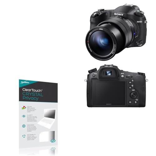 BoxWave Screen Protector Compatible With Sony RX10 IV - ClearTouch Crystal Privacy (2-Pack), Privacy Screen Protector Flexible Film Clear