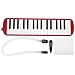 Beginner Melodica, 32 Keys Simple Melodica Portable Melodica with Carry Bag Melodica with Cornet Mouthpiece for Children Beginner Musical Training(red)