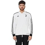 adidas Mens JUVE 3S FZ HD Sweatshirt, White/Black, L