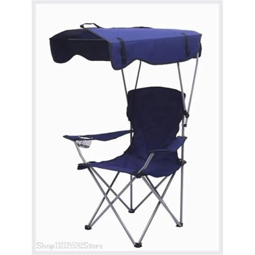 Chaise de plage pliante avec auvent contre les coups de soleil camping - 6