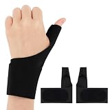 Fantasyon 2PCS Attelle Pouce,Orthèse de pouce Réglable pour Main Droite & Gauche,Support de Pouce et Attelle Pour Arthrite,Tendinite,Doigt à Ressort et Entorse (Unisexe)