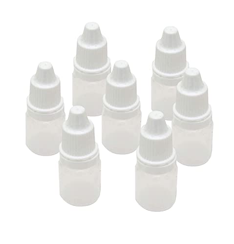Image of dinojames 5ml Sealed Liquid Dropper Bottles with Cap and Inner - Pack of 100 Pcs. (For Homeopathic & Ayurvedic Use)