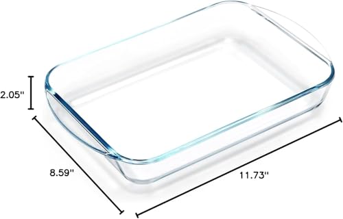 Plato rectangular de vidrio templado premium para lasaña y asados de alta resistencia 4