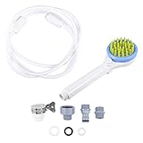 MILISTEN Ducha Para Mascotas Ducha De Cachorro Rociador De Ducha Para Cachorros Cepillo Aspirador De Pelo De Mascota Cepillo Para Cachorros Túnel y Tienda De Campaña Para Gatos Blue Abs