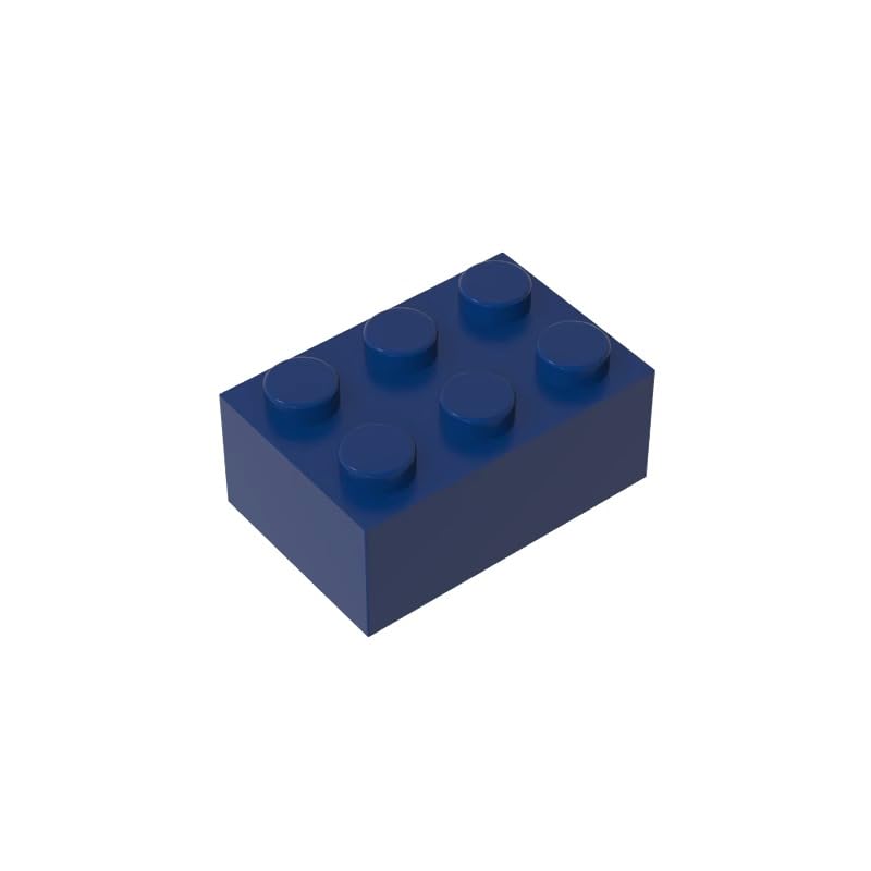 Gobricks 3002 Basic Bricks Brick 2x3 50 Pieces GDS-541 Compatible with Lego Building Blocks Color:Dark Blue — image 1