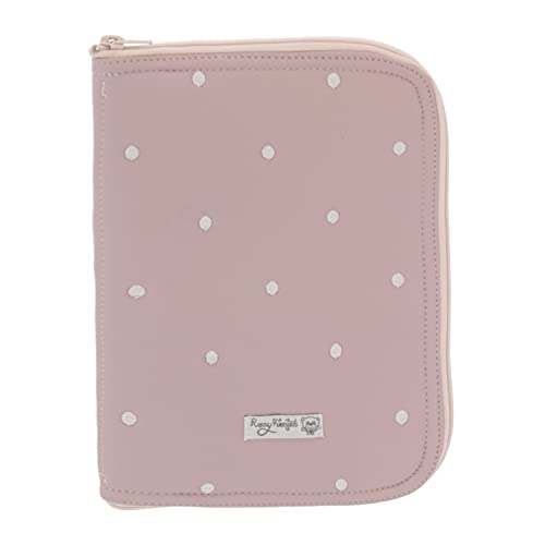 ROSY FUENTES - Portadocumentos Bebé - Ideal para Almacenar Documentos Importantes - Diseño Elegante con cierre con cremallera 0-rosa empolvado