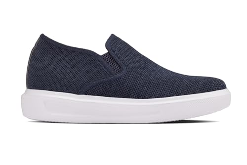 Image of CALTO Men's Invisible Height Increasing Elevator Shoes - Fashion Lightweight Slip-on Sporty Sneakers - 2.8 Inches Taller