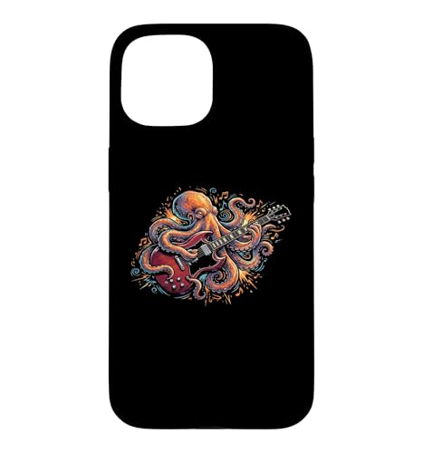 Guitar Octopus - �ʔ����M�^�[�t�҃M�^���X�g �N�[���M�^�[ �X�}�z�P�[�X iPhone 15 �p