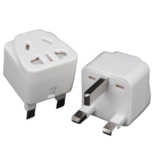 Adaptateur 13A250V vers type G blanc pour prises britanniques