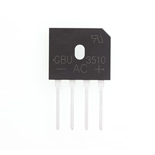 10 Piezas GBU3510 35A 1000V Diodo rectificador de puente Diodo monofásico pasivado de vidrio