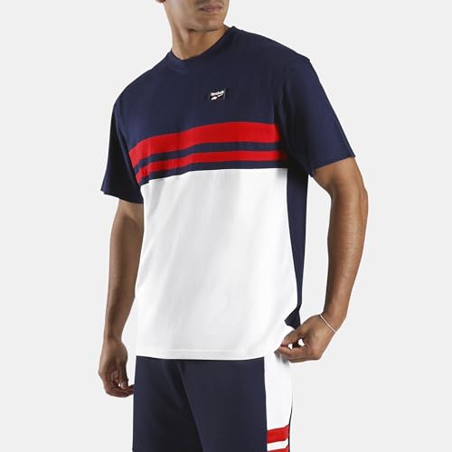 Reebok Heritage Cut & Sew T-Shirt Homme coton retro haut sport