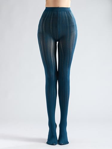 Image of Sahabowi Women Tights, Sheer High Waist Pantyhose, Vintage Control Top Stockings, Siwa7