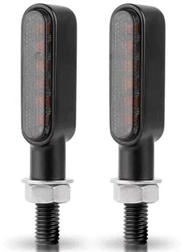 Luces de señal giro para motocicleta parada trasera lámpara 12v accesorio luz ámbar intermitente