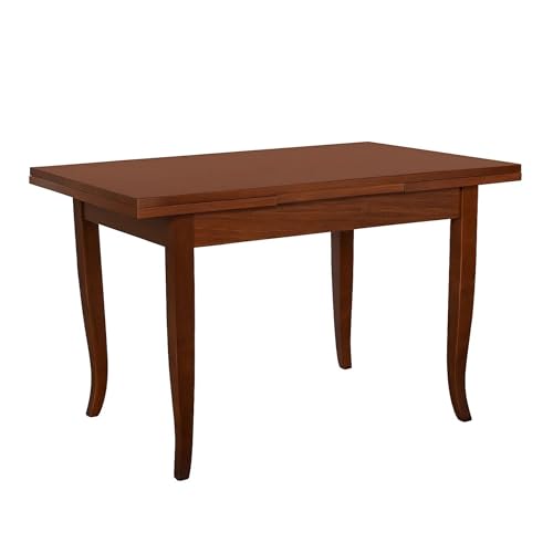 Misure e sistema di apertura: tavolo lungo 100 cm allungabile fino a 200 cm con apertura a libro, una soluzione versatile funzionale e di buon gusto che ospita momenti conviviali e risolve l'arrivo di ospiti inaspettati