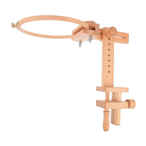 Cadre à broder en bois Zerodeko avec support rotatif 360 réglable pour table