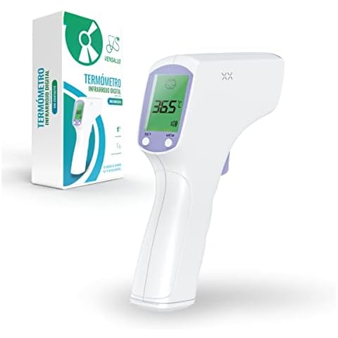 VENSALUD - Digital Infrared Forehead Thermometer - Digital display - Instant temperature measurement babies, children, adults and objects - Non-contact with memory function Cover