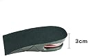 JERN® Unisex Height High Increase Shoe Insoles for Men Women Shoe Pad Lift Kit Cushion Heel Inserts (Half Insole, Single Layer-3 cm) gallery image