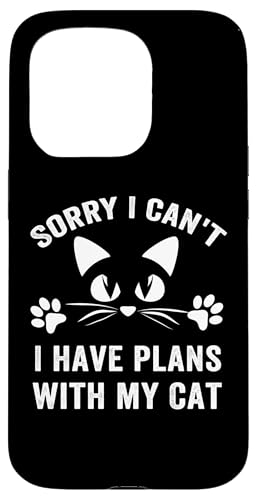 Sorry I Can'T I Have Plans With My Cat Kityy Lover Inrovert �X�}�z�P�[�X iPhone 15 Pro �p