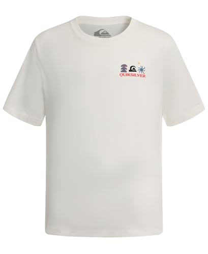 Image of Quiksilver Boys' Short Sleeve Logo Graphic T-Shirt, Soft & Comfortable, Regular Fit