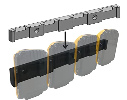 Suporte de bateria para 4 baterias Dewalt de 20 V | Suporte de bateria de 20 V Dewalt | Armazenament