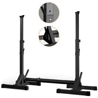 ERoomQ Barbell Stand Weight Lifting Rack Gym Family Fitness Adjustable Bracket Men's Fitness Barbell Rack Only Sell Shelves Home Indoor Gym Strength Training Stand Multifunctional Shelf S