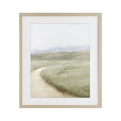 Tableau nature pour chambre Stupell Industries paysage vert avec cadre sous verre