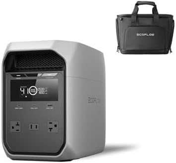 EF ECOFLOW Portable Power Station Delta 3 Classic with Bag, 1024W...