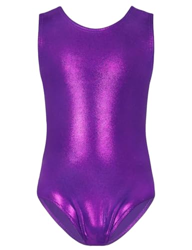 Image of TENVDA Girl's One Piece Swimsuit Sparkle Sleeveless One-Piece Bathing Suits Swimwear for Kids 2-12 Years Old