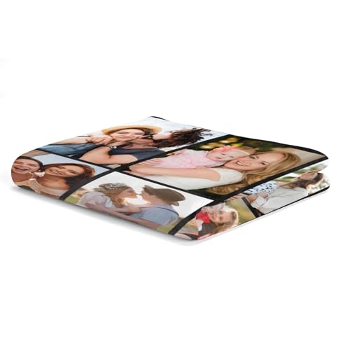 Image of inkArts Custom Blanket with Photo, Personalized Blanket, Customized Photo Blankets, Customizable Picture Blankets, Anniversary Photo Gifts for Women Men Her Him Mom Dad Baby Kid Family Pet