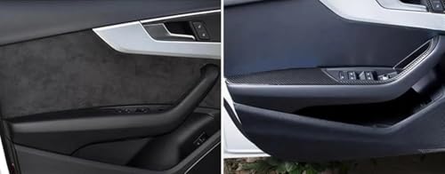 Embellecedor de manija para Audi A4 B9 2017 protege y renueva los paneles de elevación de ventanas 2