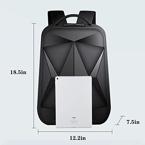 Elsegeod Anti Theft Hard Shell Laptop Backpack Waterproof Computer Backpack With Usb Charging Port 17 Inch Gaming Business Backpack For Men Women，Black #TOP6