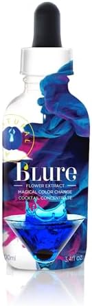 Wild Hibiscus B’Lure Butterfly Pea Flower Extract | 3.4 fl oz (100 ml) | Natural Blue Botanical Extract | Magical Color-Changing Cocktail & Culinary Concentrate