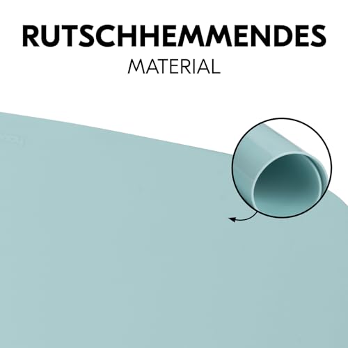 hauck Silikonauflage für Alpha+ & Beta+ Holz Essbrett Wooden Tray, Baby Platzdeckchen, Spülmaschinenfest, 100% Lebensmittelechtes Silikon, Weich und Flexibile, Leicht Verstaubar (Lion Mint)