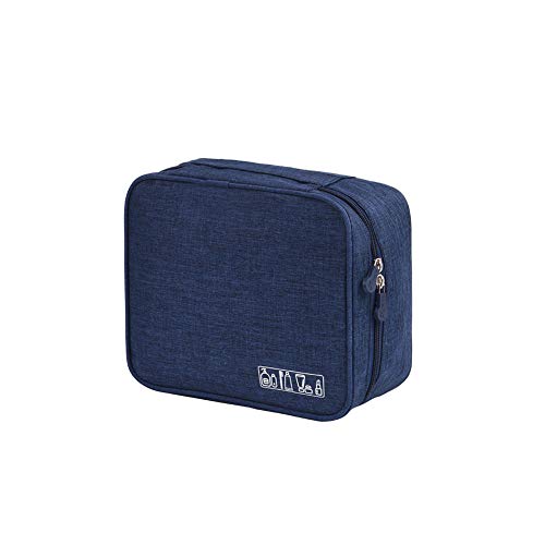 WeTest Perfect Travel Toiletry Bag - Hanging Travel Dopp Kit Waterproof Organizer Bag (Dark Blue)