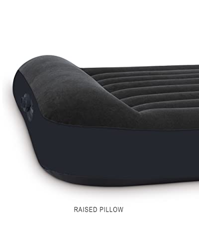 Image of Intex Dura-Beam Standard Pillow Top Airbed Comfortable Blow Up Portable Air Mattress with Built-in Electric Pump and Carrying Bag,Twin Size,Blue,(Pack of 3)