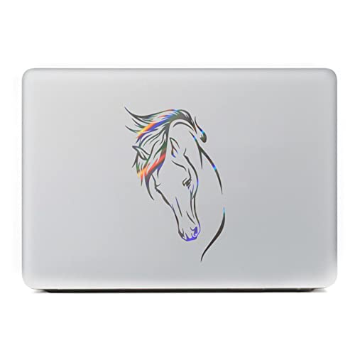 iSpchen Autoaufkleber,5 Stück 3D Pferd Tier Aufkleber Personalisierte Karosserie Aufkleber Motorhaube Dekorative Aufkleber Auto Tuning Styling Selbstklebende Vinyl Aufkleber,17 * 10,5cm