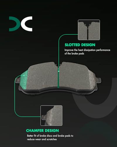 Image of SCITOO D2423 Front Metal Brake Pads Sets w /Hardware Replacement For Ford For E-Transit 22-23,For Ford For Transit-150 2021-2023,For Ford For Transit-250 2021-2023,For Ford For Transit-350 2021-2023