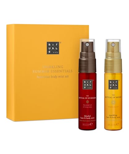 Rituals Summer Essentials Sparkling Luxurious Body Mist Set Ayurveda & Mehr 20ml each travel set boxed Gift set