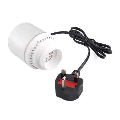 1 bomba de aire eléctrica, bomba de vacío portátil de alta eficiencia de 30 W, silenciosa, potente, bomba de compresión al vacío para ropa, bolsa de almacenamiento al vacío, bomba de aire eléctrica