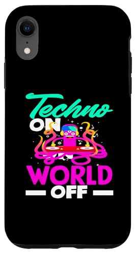 Coque pour iPhone XR Techno Lover Techno On World Off