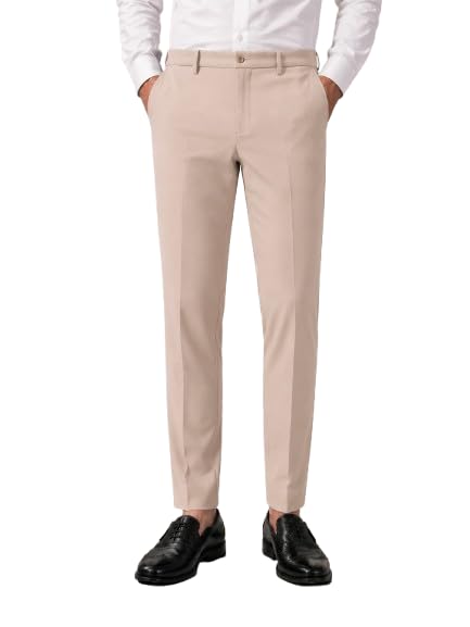 sognare Men's 4-Way Stretchable Premium Formal Trousers || Wrinkle Free Moisture Wick Fabric || Stylish Slim Fit || Auto-Fit Waistband, Expandable Upto 2 inch || Comfortable for Long Working Hours-picture-13