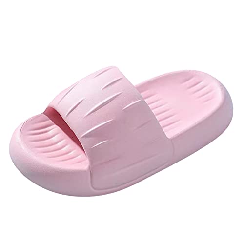 Genérico Sandalias Mujer Verano Planas Chanclas Niña Pantuflas frescas y cómodas de verano para mujer con gruesas para uso doméstico en interiores parejas baños y no Sandalias Ortopedicas (Red, 40)