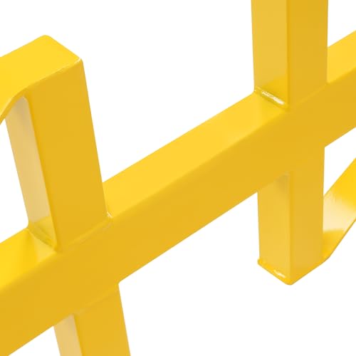 Soporte apilable para barriles de aceite HECASA, 55 galones, bastidor para barriles de acero resistente con recubrimiento en polvo amarillo, capacidad de 1600 lb para 2 barriles miniatura 6